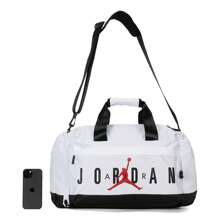 Jordan JD2243027GS-001 Unisex Large Capacity Shoulder Bag, Fitness Gym Sport Bag, Outdoor Messenger Crossbody Bag