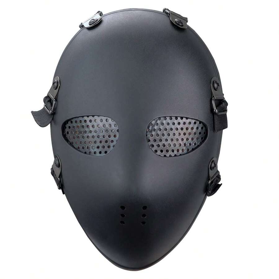 Killer Mesh Tactical Military Mask Airsoft Mask For Halloween Paintball Game Movie Props Party - 黑色 - 查看 1