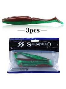 SOUGAYILANG Soft Bait Silicone Fishing Lure Big Soft Worm Baits Artificial Worm Soft Paddle Tail Swimbait For Bass Trout Redfish Walleye Fishing Tackle - Multicolor - View 12