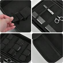 ALKOO Sac d'accessoires de barbier pour tondeuses et fournitures, boîte pour tondeuses à cheveux pour hommes, support de rangement portable pour tondeuses, kit de toilettage avec protège-lames et fournitures de barbier (sac seulement). Sac de toilette, sac de voyage de toilette, sac de rangement de maquillage, sac de plage, sac de vacances, fournitures scolaires, essentiels de voyage, pour dames, pour dortoir universitaire, pour salle de bain