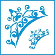 Stencil 14 X 14 Female Crown Hollow Mold For Painting On Fabric MDF Wood Wall Floor Paper T-Shirt Dishcloth - 白色 - 查看 1