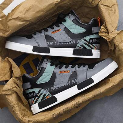 全新高帮护踝皮鞋，男士休闲运动篮球街头运动鞋