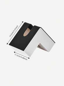 L-Shape Paper Towel Box, Creative Rectangle Tissue Box, Multi-Function For Phone & Paper Towel Storage, Simple Style For Living Room Kitchen,Christmas,Christmas Gifts,Christmas Table Decorations,Christmas Decor,Room Decor,Home Decor,Wedding Decor,Flowers,Storage Box - Multicolor - View 2