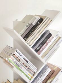VASAGLE Librería en Forma de Árbol, Librería de 9 Niveles, Ahorro de Espacio, Librería Vertical, para Dormitorio, Sala de Estar, Estudio, Oficina, Blanco Nube - Blanco - Ver 3