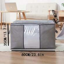 1 túi đựng chăn dày, túi đựng hành lý du lịch có thể gấp lại, túi đựng quần áo chống bụi - Nhiều màu - Xem 3