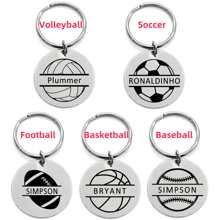1pc Custom Engraved Stainless Steel Sports Theme Keychain, Personalized Name Laser Etched, Volleyball, Football, Basketball, Baseball Club Memento, Gift For Sports Lovers, Back To School, Graduation, Christmas,Engraved,Durable,Stainless,Colorful,Cute,Adorable,Funny,Kawaii,Y2K,Stylish,Unisex,Casual,Custom,Personalized,Unique,Customized,Ideal Gifts For Him,Ideal Gifts For Her,Her,Boyfriend,Girlfriend,Family,Friends,For Anniversaries,For Valentine's Day,For Mother's Day,For Birthdays,For Day,For Father's Day,For Graduation,For Weddings,For Housewarming - Multicolor - View 13