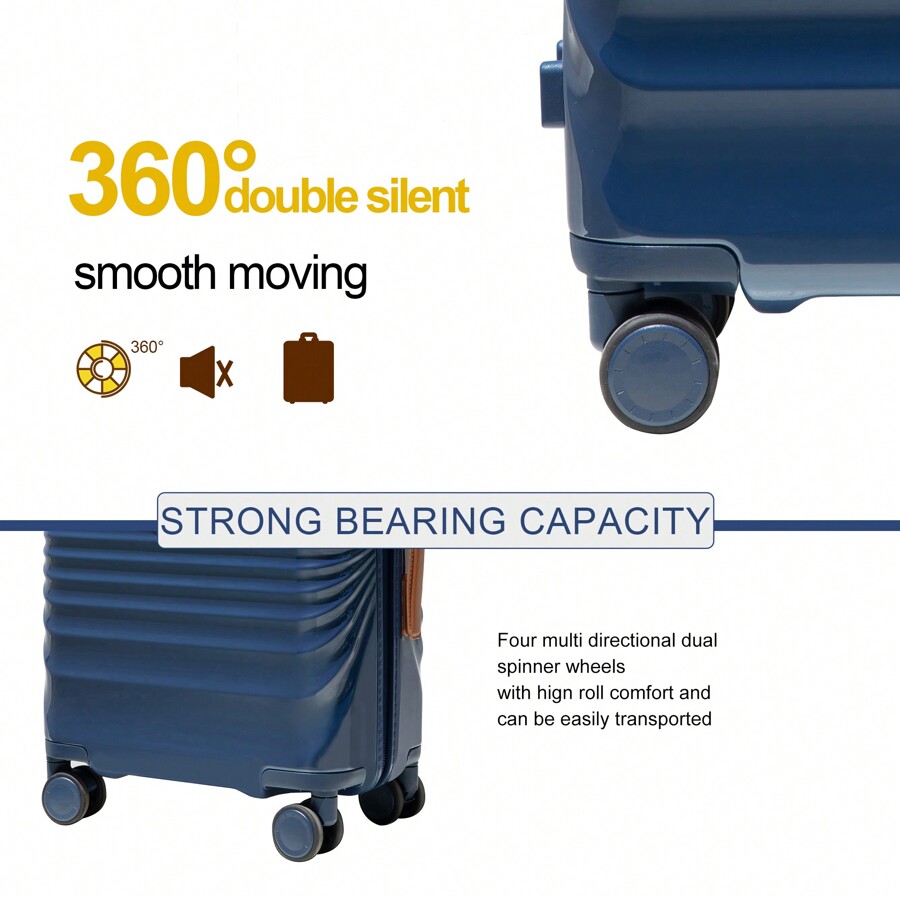 Travelhouse Travelhouse 20 Inch Carry On Luggage With USB Port, Hard