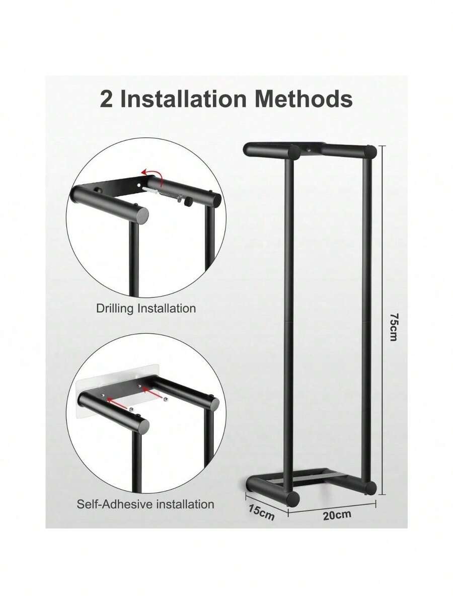 Towel Rack Wall Mounted, Towel Storage 75cm Stainless Steel High