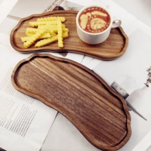 1 khay gỗ đàn hương, khay đựng đồ ăn, khay đựng bữa sáng, khay đựng trà, khay đựng bàn cà phê, khay đa năng, đĩa đựng đồ ăn nhẹ trang trí nhà cửa, thích hợp cho phòng ăn, nhà bếp, quán cà phê, cửa hàng sushi, ngoài trời, ngày lễ, lễ tạ ơn, giáng sinh, năm mới - Màu vàng - Xem 4
