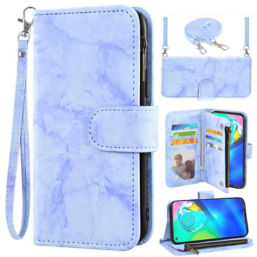 Flip Wallet Phone Case Compatible With Apple IPhone/Samsung Galaxy