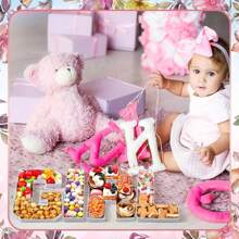 1 pieza Caja de número de fiesta de cumpleaños (0-9) con diseño de fruta, caja de obsequio de fiesta individual, caja de dulces para graduación 2024, caja de bocadillos con 26 letras en inglés, bandeja de frutas creativa para graduación, plato de bocadillos para bar y ambiente de KTV, caja decorativa para fiesta de boda/cumpleaños, caja de exhibición, Navidad