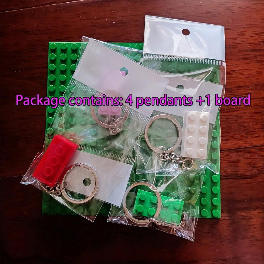 Key Wall Organizer, Building Brick Keychain, Modern Wall Storage