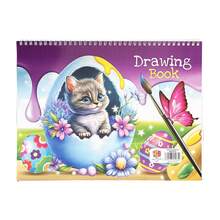 1 件螺旋素描绘图笔记本，4 种封面设计可供选择，有助于培养孩子的动手能力和学习能力，圣诞节、感恩节、新年礼物 - 彩色 - 查看 7