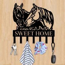 HELLOYOUNG 1 cái, Móc chìa khóa kim loại đầu ngựa treo tường, Móc chìa khóa túi đựng quần áo đa năng, Móc treo tường trang trí phòng khách, Tường kim loại, Thích hợp để trang trí nhà hiện đại, Trang trí phòng, Trang trí phòng ngủ, Trang trí phòng tắm, Chống thấm nước, Chống gỉ, Trang trí tường - Nhiều màu - Xem 2