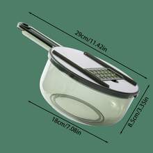 1pc Multi-Function Vegetable Cutter, Thick Design, Stainless Steel Material, Can Slice, Shred, Suitable For Potatoes, Radish, Cucumber, Carrot, Can Cut Fruits And Vegetables, Time And Effort Saving - Multicolor - View 6