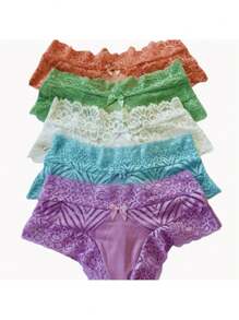 Double String Panties Kit Sexy Lace Women's Lingerie Comfortable Thong No Brand Adult - 彩色 - 查看 3