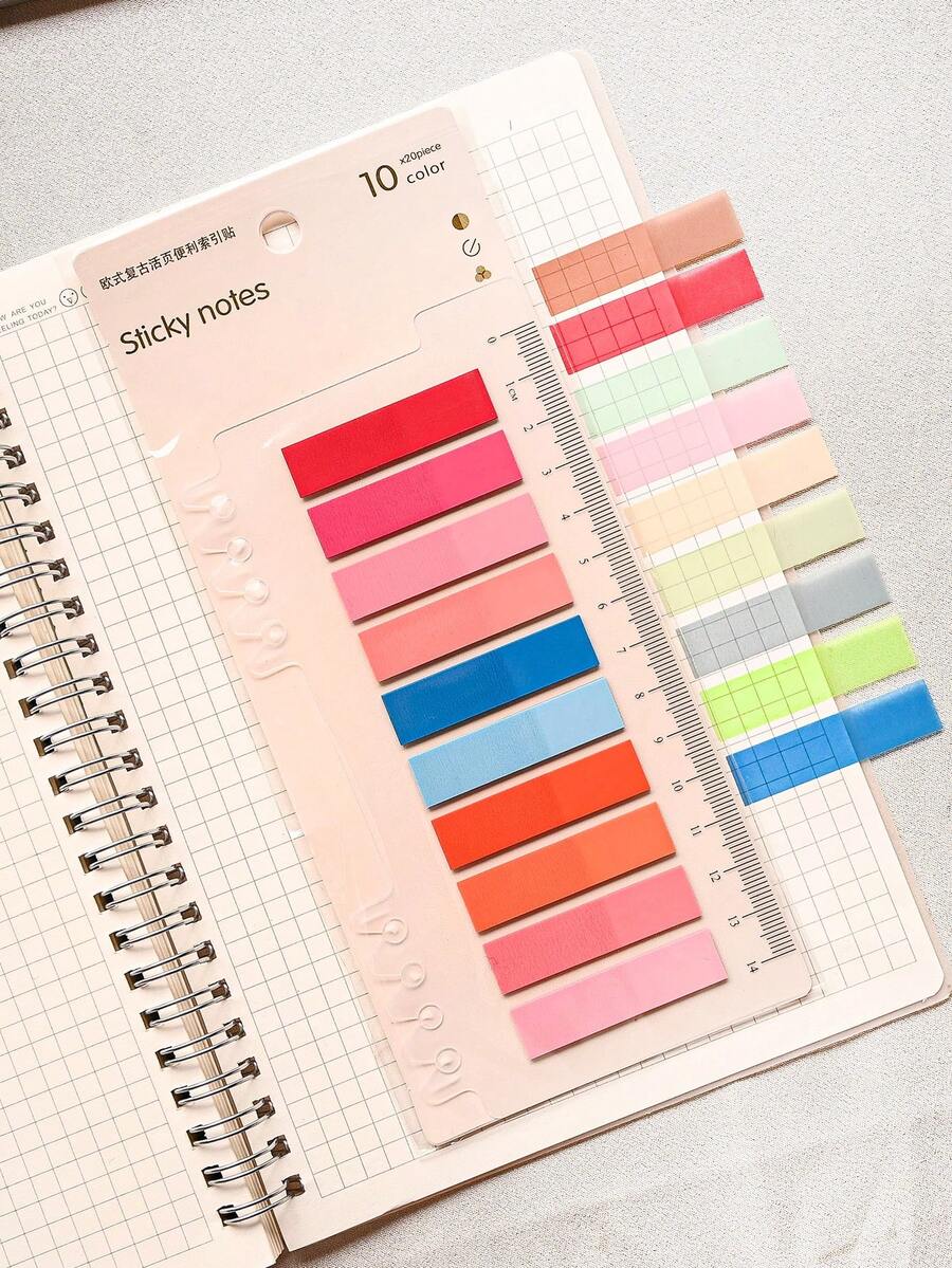 200 Sheets Of 1 Type Index Sticker Plastic Material Indicator Stickers