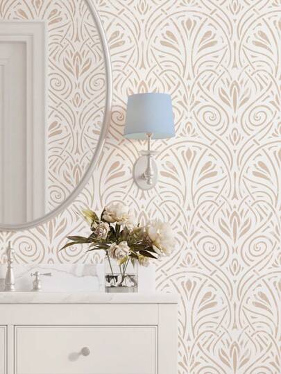 Removable Wallpaper, Sc inavian Minimalist Peel Stick Wand Paper, Bohemian Home Room 17.7 Inches 6.5/9.8 Feet *1pc view 4