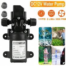 2 PCS 12V Self Priming Sprayer 130PSI Electric Water Pump For RV Camper Marine Boat US - Black - View 9