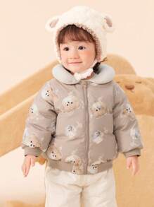 Balabala Baby Girls Down Jacket Baby Girl New Girls' Winter Coat -Filled Stylish