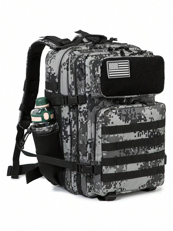 Mochilas tácticas de 45 litros para hombre, mochila de emergencia de 3 días, mochila de senderismo de 3 días, mochila de camping, mochila de senderismo con portabotellas, mochilas de viaje, equipo de camping