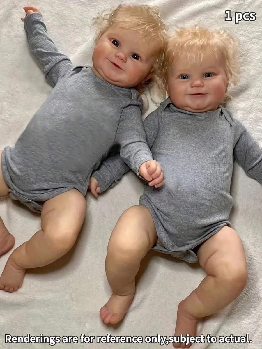 1 件手工制作 18 英寸仿真可爱娃娃 Maddie Reborn 娃娃，柔软布质身体，卷发，可收藏为圣诞节/生日礼物（眼睛颜色随机发送） - Reborn Doll - 查看 1