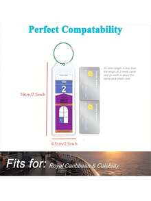2/5/10 Pcs Luggage Tags For Cruise Ship Essentials For NCL, Princess, Carnival, Royal Caribbean And Celebrity Cruise Necessities Cruise Luggage Tag Holder, Clear Waterproof Cruise Luggage Tags For Royal Caribbean And Celebrity Ships, Cruise Essential Travel Accessories For 2024-2025 Royal Caribbean Luggage Tag Holders, Zip Seal Clear Cruise Luggage Tag Holder With Steel Loops For Royal Caribbean & Celebrity Cruise Essentials - Multicolor - View 7