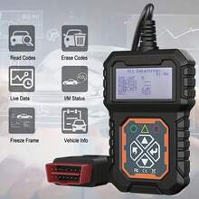 OBD2 Car Diagnostic Tool: Instantly Diagnose Check Engine Light With OBD2 Scanner For Vehicle Inspection! - Black - View 5
