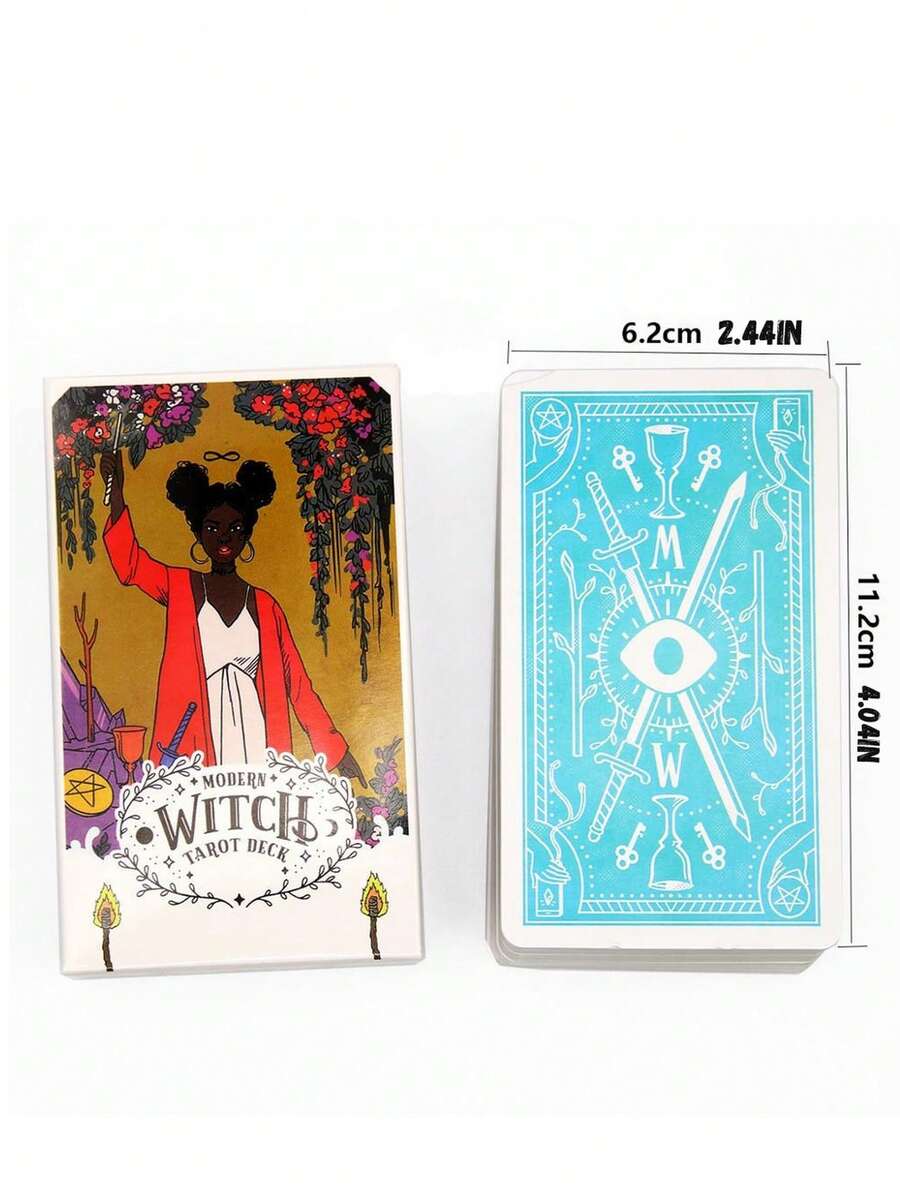 1pc Modern Witch Game Tarot, Party Tabletop Board Game, Adult Party