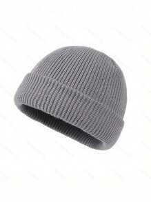 1 Pc Unisex Solid Knitted Beanie Cap, Y2K Style Knit Hat, Warm & Versatile For Skiing, Outdoor, Winter, Casual - Knitted Hat - View 22