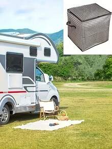 大容量千鸟格布衣服收纳袋，防尘防潮衣柜整理袋，搬家打包袋 - 彩色 - 查看 8