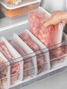 18pcs 1200ML/40oz Stackable Fridge Food Storage Containers, Portable Lunch Bento Box, Kitchen Food Organization Containers, Freezer Box For Meat/Fruits/Vegetables, Leak-Proof Sealed Meal Prep Containers, With Lids, Christmas/Halloween Gift - Multicolor - View 10