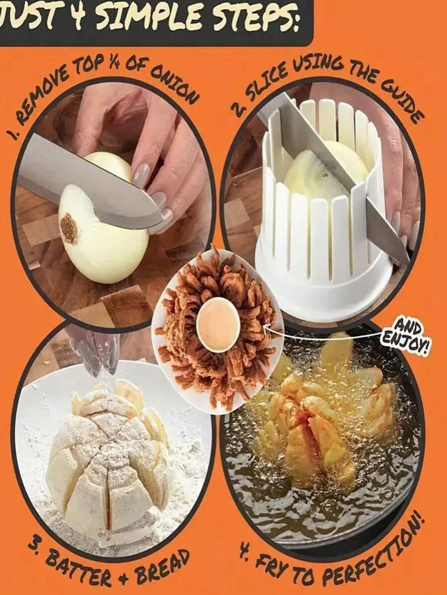 1 Set Of The Cook's Choice Onion Flower Machine Set, Multi In One