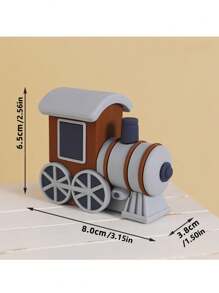 1 pièce Topper de gâteau mignon avec animal de bande dessinée, petit singe, girafe, cochon, éléphant, décoration de gâteau de bande dessinée, train coloré, décoration de gâteau avec drapeau amovible, convient pour l'anniversaire, la révélation du sexe, le baptême, décoration de gâteau, thème animal, réutilisable