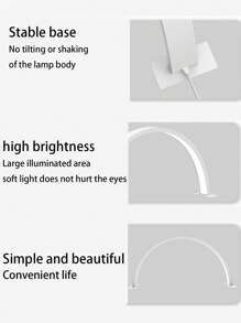 1 件半月形美甲台灯，粉色/白色半月形 LED 美容灯，睫毛灯 LED 美甲技术灯，适用于睫毛延长、纹身、眉毛绘画，亮度可调，美容工作室使用 - 多色 - 查看 5