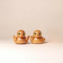 Tượng vịt gỗ thủ công, cử chỉ tay được chạm khắc cẩn thận của thợ thủ công, chú vịt giơ ngón tay cái lên "Mọi thứ đều ổn", đồ trang trí độc đáo, món quà chu đáo cho những dịp đặc biệt - Không cần điện - Nhiều màu - Xem 1