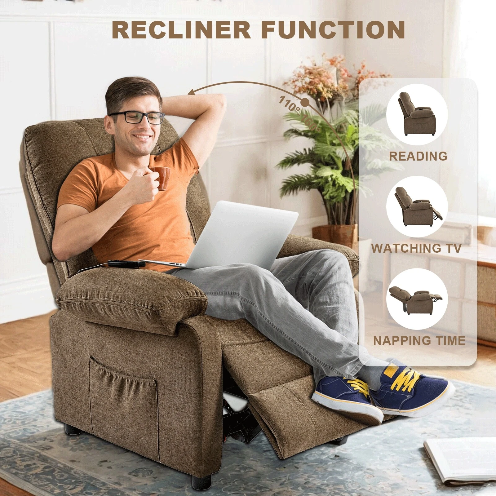 Lazy Boy Recliner Chair,Recliner Chair Massage Rocker With Heated