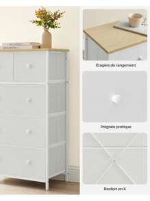 SONGMICS Dressers & Chests Of Drawers - 白色 - 查看 6