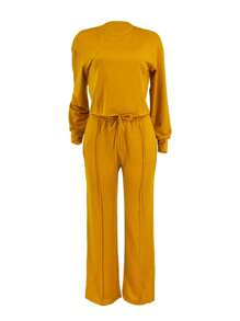 休闲户外两件套 纯色两件套 连帽两件套 优雅性感透气舒适休闲两件套 适合派对、郊游、旅行、聚会