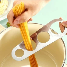 1 件装不锈钢面条分量器，银色意大利面测量工具，适用于厨房