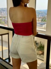 SUMMER STRAP-ON BLOUSE KNITTED MODAL NEW COLLECTION - Hot Pink - View 1