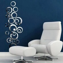 1 Bộ Miếng Dán Tường Gương Acrylic Hình Tròn Pha Lê Cá Nhân Hóa Miếng Dán Tường Âm Thanh Nổi 3D Tự Làm Kết Hợp Gương, Lý Tưởng Cho Lối Vào, Hiên Nhà, Phòng Khách, Phòng Ngủ, Văn Phòng, Ký Túc Xá, Trang Trí Nhà Cửa, Trang Trí Tường Quà Tặng Tốt Nhất - Nhiều màu - Xem 5