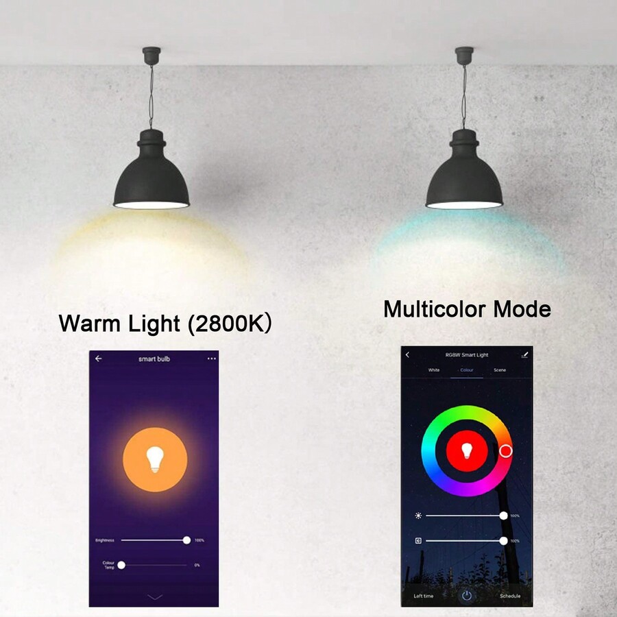 Contixo XODO Smart WiFi A19 E26 Dimmable Light Bulb LB32PK 9W (60W