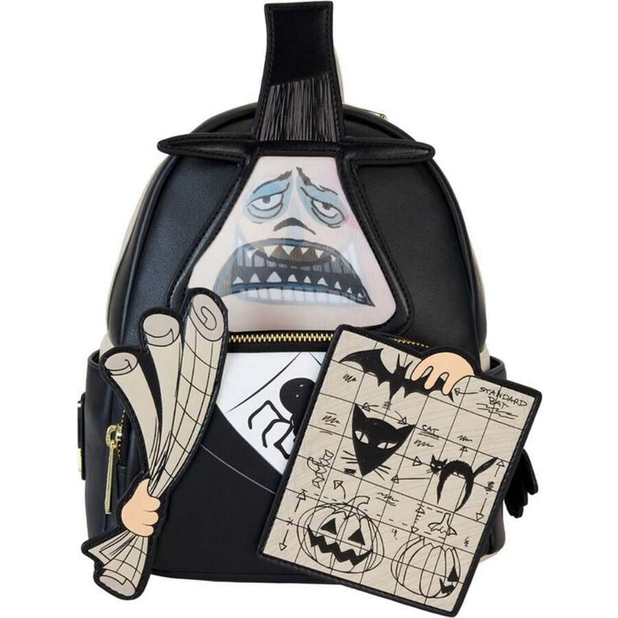 Disney Mayor Lenticular 背包，带有圣诞夜惊魂 Loungefly  26Cm 现代而耐用 | 背包带有多个隔层，可容纳笔记本电脑、书籍等，非常适合日常使用和旅行 - 彩色 - 查看 1