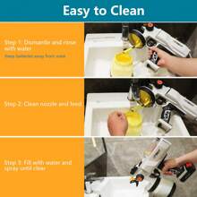Airless Paint Sprayer, LeFondat Cordless Handheld Spray Paint Gun With 2 Pack Makita 20V 2000mAh Max Battery, 1200ML Container, Easy To Clean, For Furniture, Cabinets, Fence, Walls, Door, Chairs - White - View 7
