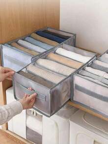 1/4pcs Mesh Division Underwear Storage Box Set, Clothing Division Storage Box, Household Foldable Portable Storage Basket, Perfect For Home Organization, Autumn And Winter Wardrobe Refresh, Back To School, Christmas Gift Idea, Keeps Clothing Neat And Accessible, Easy To Use, Space-Saving Design, Ideal For Bedroom, Closet, Dorm Room, High Conversion Keywords Included, Stylish And Practical, Must-Have For Families And Students.