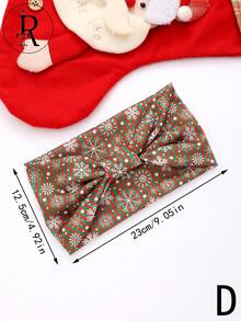 1 Băng đô hình chữ thập in họa tiết Giáng sinh, Băng đô thể thao chạy bộ co giãn dành cho nữ, Băng đô thể thao polyester dễ thương thanh lịch thường ngày dành cho Giáng sinh - Nhiều màu - Xem 24