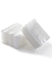 300/150 Miếng tẩy trang mỹ phẩm vuông dùng một lần, sữa rửa mặt, bộ du lịch cầm tay, 3 lớp dày, hai mặt, làm sạch hiệu ứng kép, mỹ phẩm dùng một lần - Nhiều màu - Xem 4