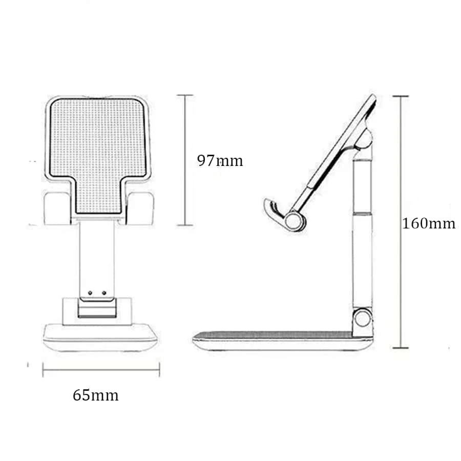Soporte plegable y relajado para teléfono, soporte de escritorio