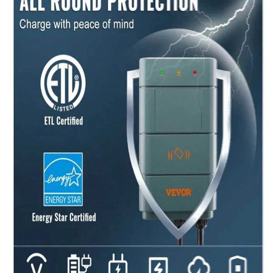 VEVOR Level 2 EV Charging Station 40A Home Electric Vehicle Charger